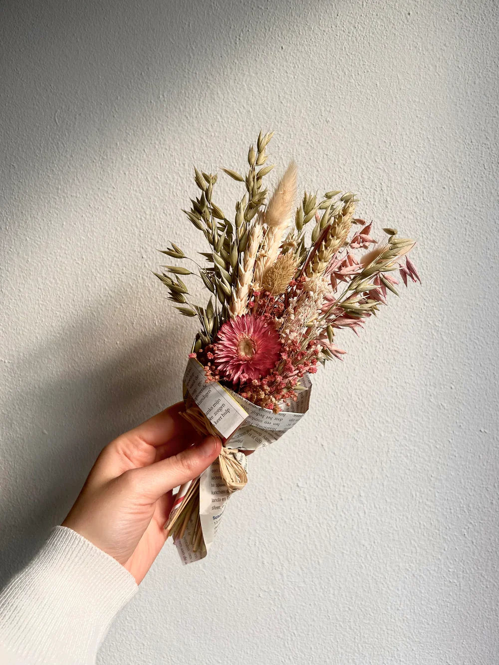 Gepersonaliseerd droogbloemenboeket – Individueel handgemaakt arrangement